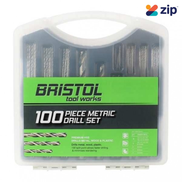 Bristol Tool Works BTW100M - 100 Piece Metric Drill Set